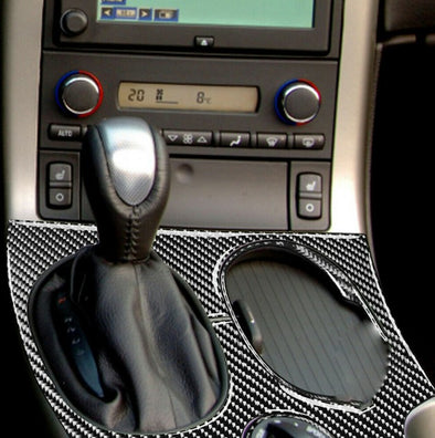 Carbon-Fiber-Gear-Shift-Panel-Cover---Red-203857-Corvette-Store-Online