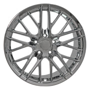 ZR1-Style-Corvette-Wheels-Set---Chrome-18x85/19x10-W/Black-Lug-Nuts-203877-Corvette-Store-Online