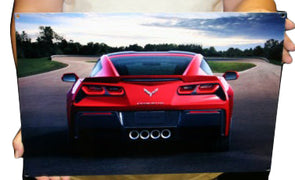 Red-Rear-Corvette-Metal-Sign-204046-Corvette-Store-Online