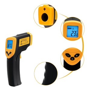 Non-Contact-Digital-Laser-Infrared-Thermometer---Yellow/Black-204379-Corvette-Store-Online