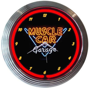 Muscle-Car-Garage-Neon-Clock-204665-Corvette-Store-Online