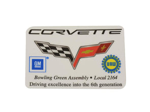 UAW-Bowling-Green-GM-Door-Decal-204761-Corvette-Store-Online