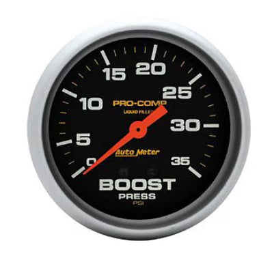 Pro-Comp-2-5/8in-Mechanical-Boost-Pressure-Gauge/Liquid-Filled/0-35-psi-204888-Corvette-Store-Online