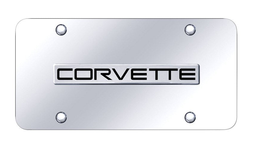 C4-Corvette-Script-on-Chrome-License-Plate-204985-Corvette-Store-Online
