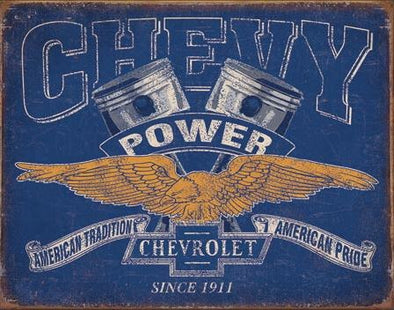 Chevy-Power-Tin-Sign-204995-Corvette-Store-Online