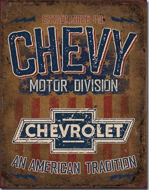 Chevy-Motor-Division-An-American-Tradition-Tin-Sign-204996-Corvette-Store-Online
