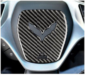 Carbon-Fiber-Steering-Cover-W/Emblem-Cutout-205200-Corvette-Store-Online