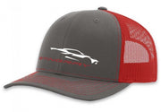 Stingray-Gesture-Cap---Gray/Red-205374-Corvette-Store-Online