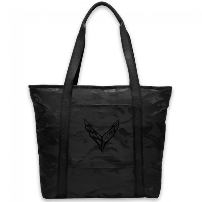 Ladies-Urban-Camo-Tote---Black-205376-Corvette-Store-Online