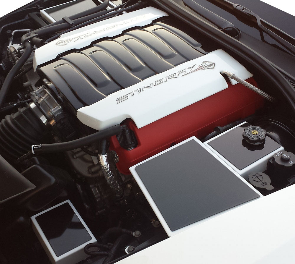 Underhood-Appearance-5pc-Package---Black-&-Blade-Silver-205752-Corvette-Store-Online
