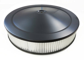 Air-Cleaner-W/Filter---Round-Black---14inx3in---4-Barrel-Carbs---Flat-Base-206646-Corvette-Store-Online
