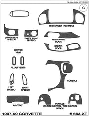 15-Piece-Dash-Overlay-Kit---Raw-Carbon-Fiber-W/O-Ride-Control-207088-Corvette-Store-Online
