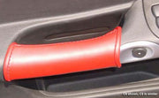 Leather-Door-Pull-Covers---Sold-as-a-Pair---White-W/Tan-Stitch-207690-Corvette-Store-Online