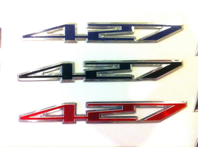 427-Aluminum-Badges/Engine-Plates-Emblems---427-Badge---Black---Pair-208083-Corvette-Store-Online