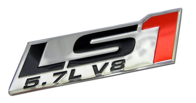ZR1-Style-Aluminum-Badges/Engine-Plates-Emblems---LS1---Red---Pair-208096-Corvette-Store-Online