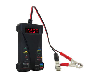 12V-Battery-Tester/Voltmeter-&-Charging-W/Display-&-LED-Indication---Black-208911-Corvette-Store-Online