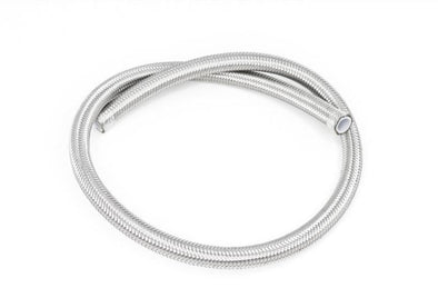 8AN-SS-Double-Braided-PTFE-Fuel-Hose---Silver-Finish---3-feet-209185-Corvette-Store-Online