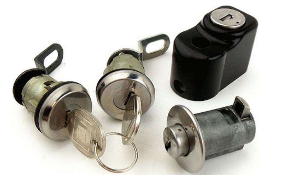 Lock-Set---Ignition,-Doors,-Compartment,-Alarm-&-Spare-Tire-W/Round-GM-Keys-209189-Corvette-Store-Online