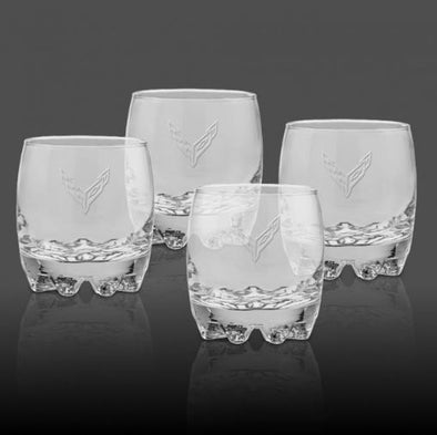 Glassware-Set-W/Cross-Flag---10-ounces-209794-Corvette-Store-Online