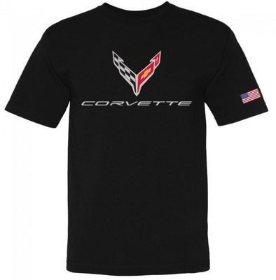 USA-Made-Crossed-Flags-Tee---Black---Large-210331-Corvette-Store-Online