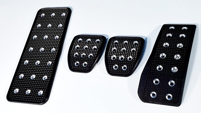 Billet-Racing-Pedals---Manual---Grid---Black/Silver-210774-Corvette-Store-Online