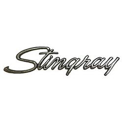 Nose-Emblem-Metal-Sign---32x13-W/Side-Fender-Emblem-Sign-211007-Corvette-Store-Online