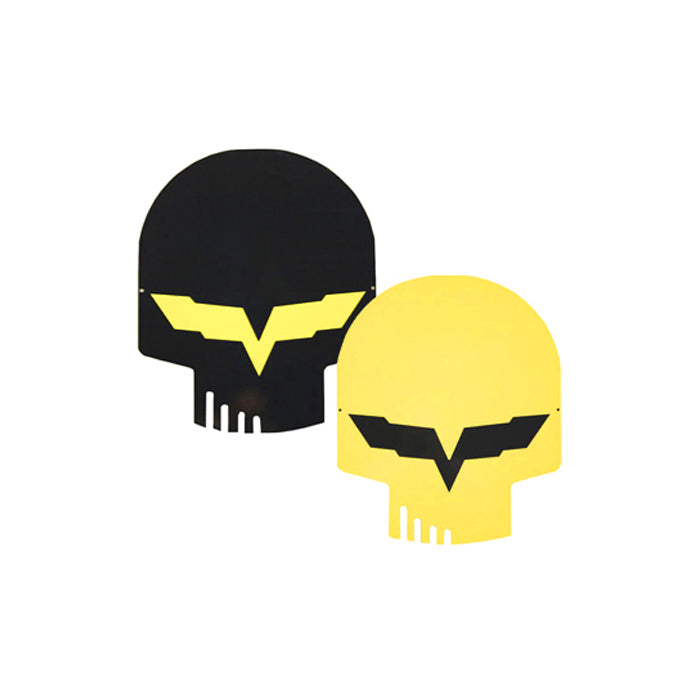 Jake-Head-Skull-Metal-Sign---12x10---Yellow-211008-Corvette-Store-Online