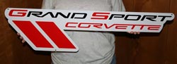Front-Emblem-Sign---32x12-W/C6-Grand-Sport-Sign---(35x10)-211019-Corvette-Store-Online