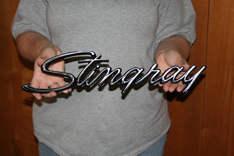 Stingray-Side-Fender-Emblem-Metal-Sign---18-x-4-211024-Corvette-Store-Online