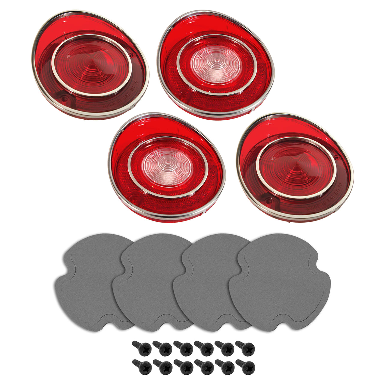 Tail-Light-&-Back-Up-Lens-Kit-W/Gaskets-&-Screws---4pc-211125-Corvette-Store-Online