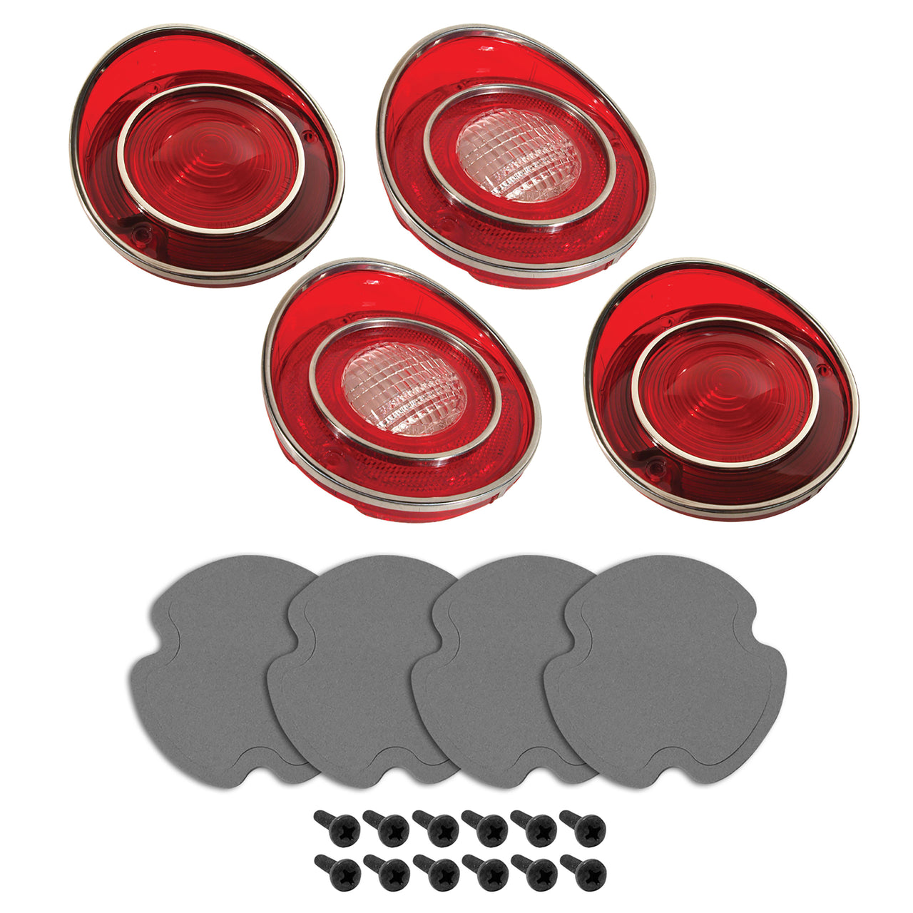 Tail-Light-&-Back-Up-Lens-Kit-W/Gaskets-&-Screws---4pc-211126-Corvette-Store-Online