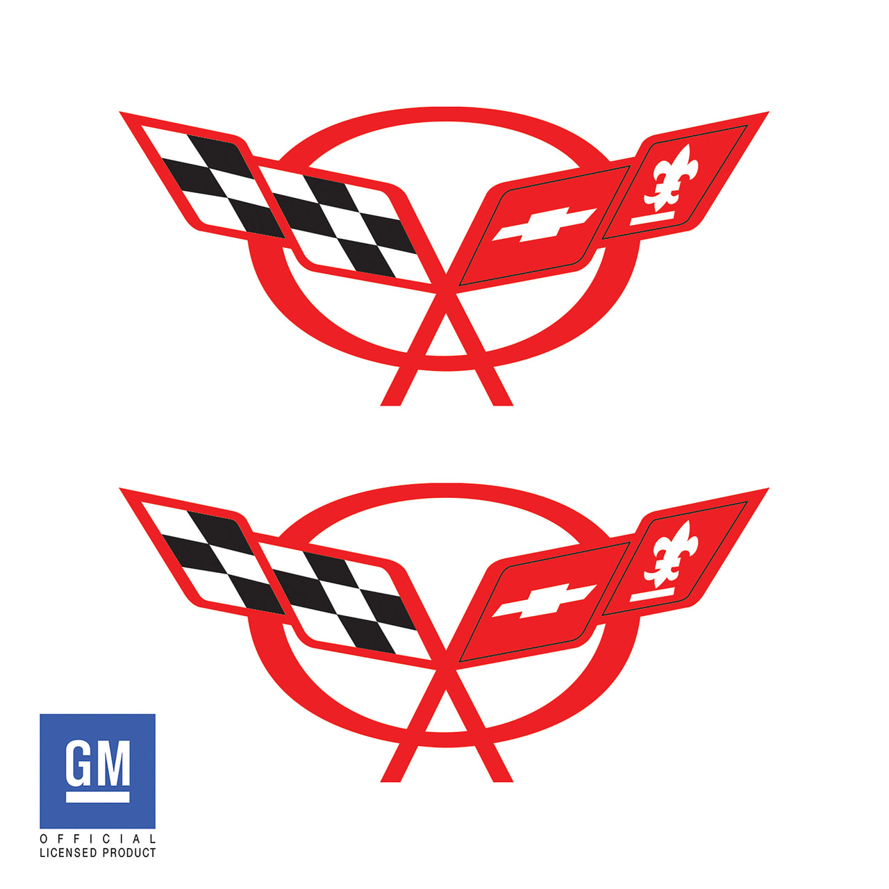 Door-Sill-Vinyl-Logo-Overlays---Gloss-Red--211599-Corvette-Store-Online