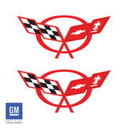 Door-Sill-Vinyl-Logo-Overlays---Gloss-Red--211599-Corvette-Store-Online