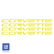 Wheel-Lettering-Kit---Corvette-Script-for-4-Wheels---Gloss-Yellow-211619-Corvette-Store-Online