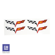 Aftermarket-Wheel-Center-Cap-Vinyl-Decals---4-piece-Set---Cross-Flag-211630-Corvette-Store-Online