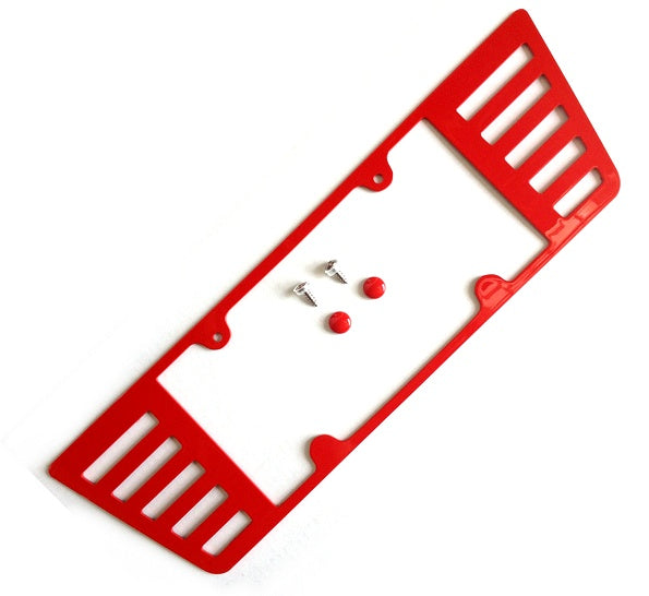 Custom-Painted-ABS-Angled-Louvers-License-Plate-Frame-211788CP-Corvette-Store-Online