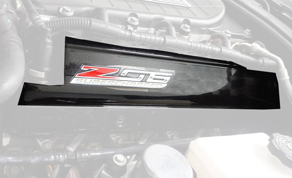 Custom-Painted-Z06-Coil-Covers-W/Emblem/Flag-Design-211821CP-Corvette-Store-Online
