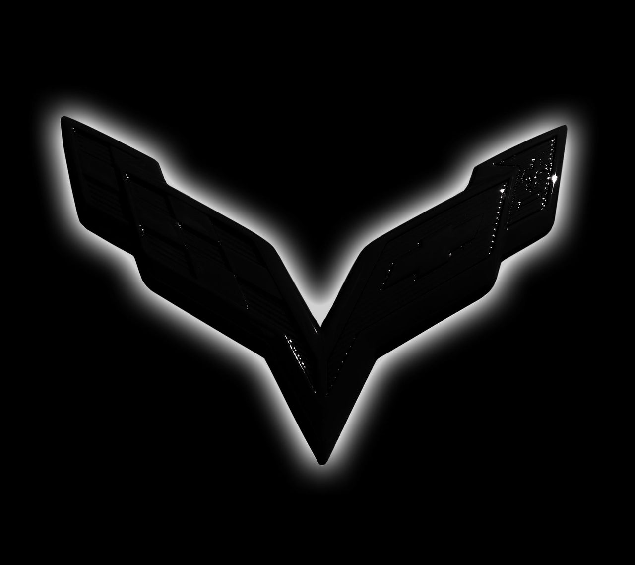 Custom-Painted-LED-Front-Emblem-Lighting-W/White-LED-211843CP-Corvette-Store-Online