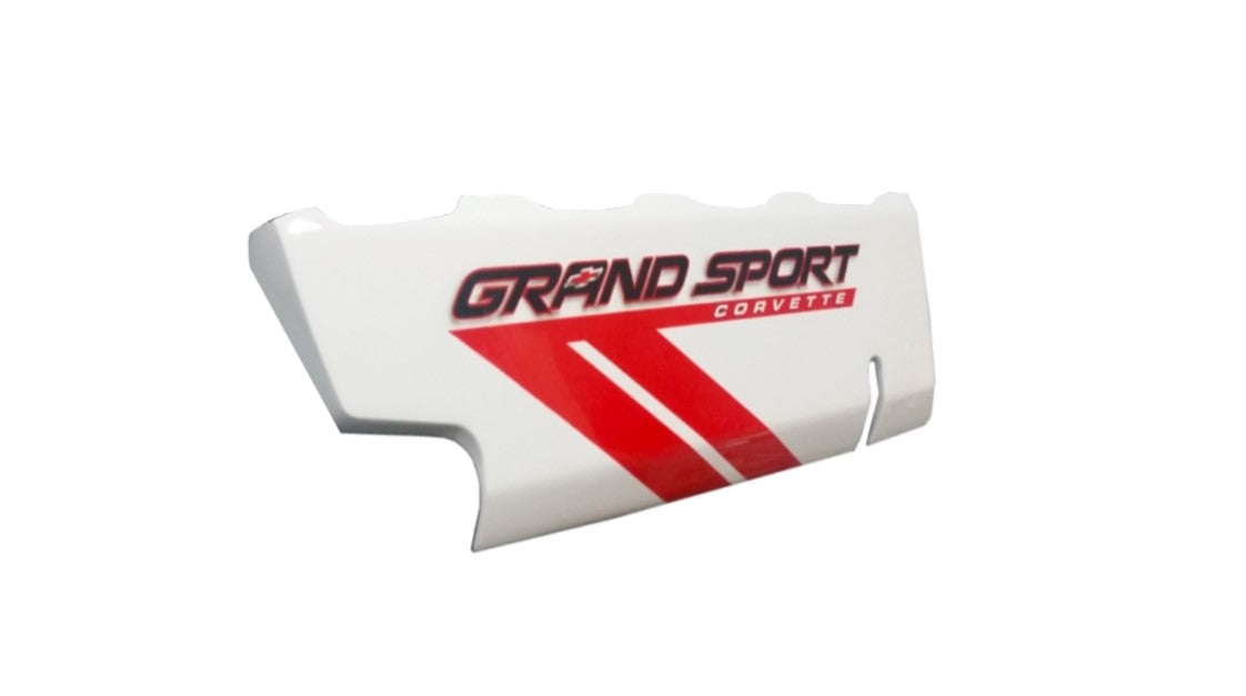 Custom-Painted-Grand-Sport-Fuel-Rail-Covers-W/Torch-Red-Stripe-211917CP-Corvette-Store-Online