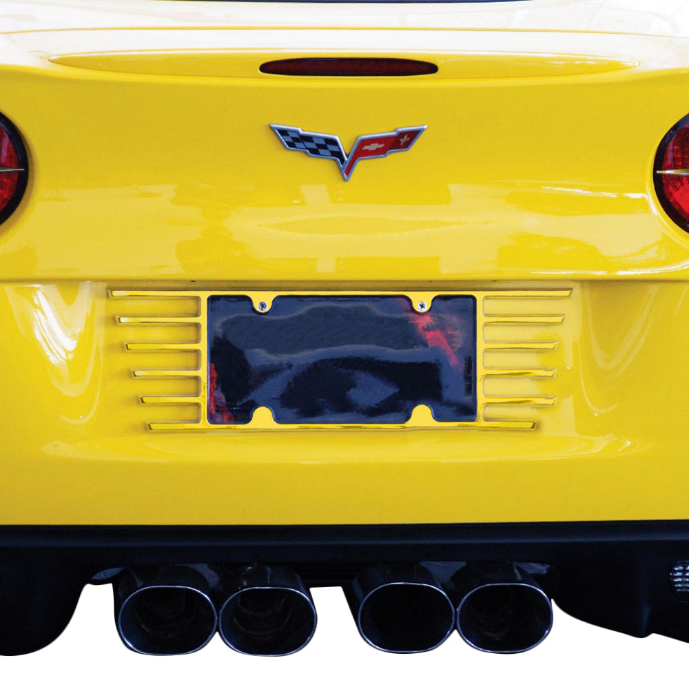 Custom-Painted-Open-End-Billet-License-Plate-Frame-211972CP-Corvette-Store-Online
