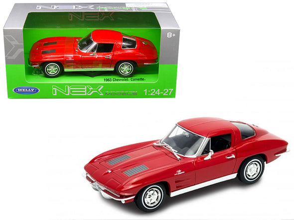 1963 Chevrolet Corvette Red 1/24 - 1/27 Diecast - [Corvette Store Online]
