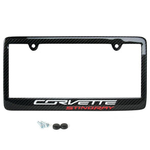 c7-corvette-stingray-red-lettering-carbon-fiber-license-plate-frame