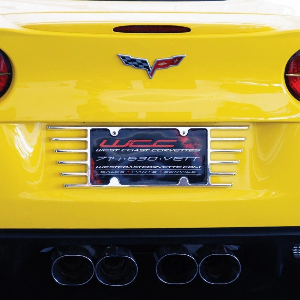 C6 Corvette Billet Open End License Plate Frame