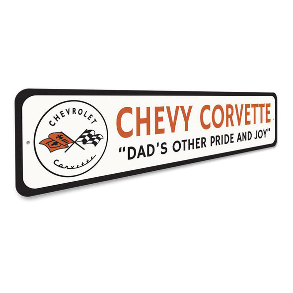 C1 Chevy Corvette Dad's Other Pride - Aluminum Sign