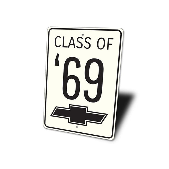 Personalized Chevy Car Year - Aluminum Sign