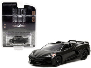 2021 Chevrolet Corvette C8 Stingray Convertible "Black Bandit" Series 26 1/64 Diecast Model Car by Greenlight