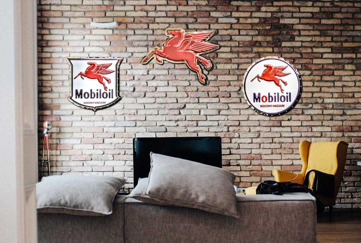 Mobil Pegasus Metal Sign | Corvette Store Online