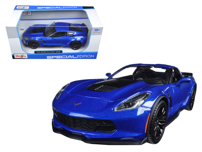 2015 Chevrolet Corvette Stingray C7 Z06 Blue 1/24 Diecast - [Corvette Store Online]