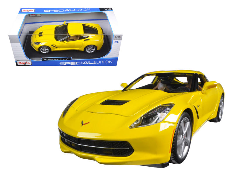2014 Chevrolet Corvette C7 Stingray Yellow 1/18 Diecast - [Corvette Store Online]