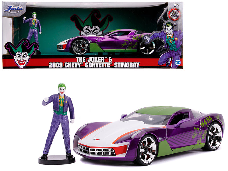 2009-corvette-stingray-joker-figure-dc-comics-1-24-diecast